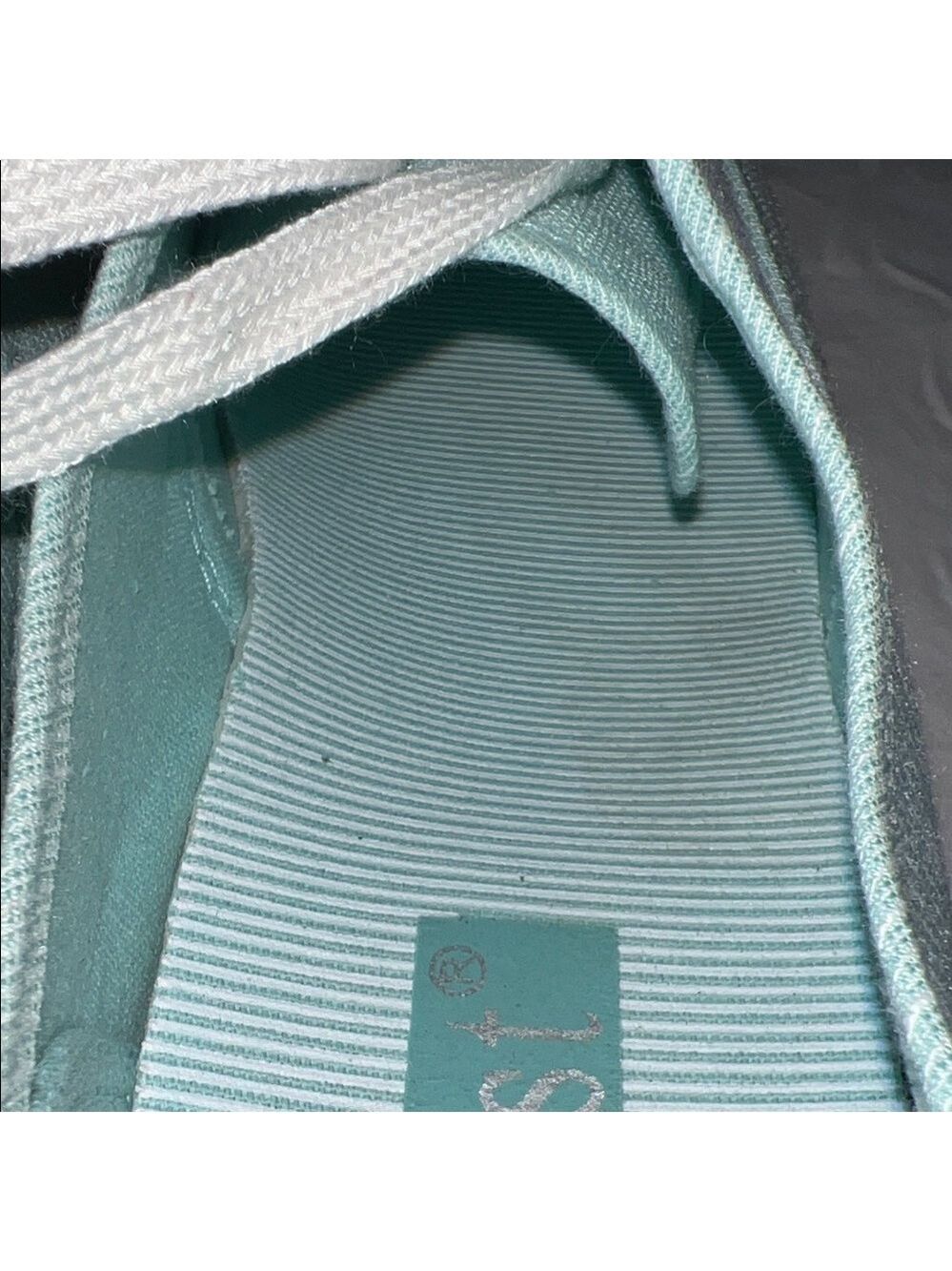 Women's Light Green Canvas Sneakers - Picture 14 of 15